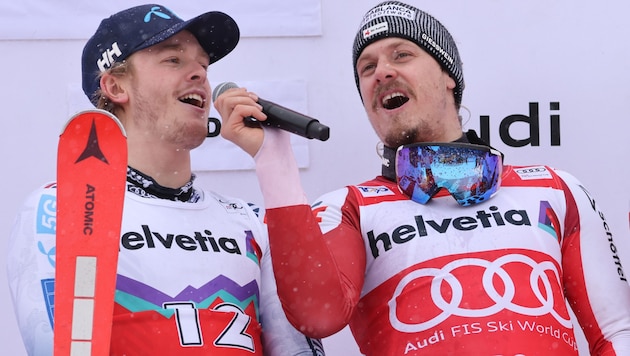 Atle Lie McGrath (li.) und Manuel Feller (Bild: GEPA pictures)