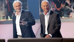 Rüdi Völler (li.) und Franz Beckenbauer (Bild: APA/dpa/Fredrik von Erichsen)