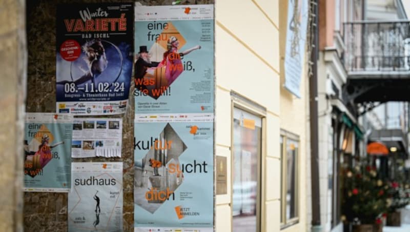 Plakate in Bad Ischl (Bild: Markus Wenzel)