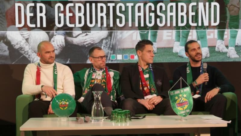 Erwin Hoffer, Axel Lawaree, Helge Payer und Christopher Trimmel (v. li. n. re.) (Bild: GEPA pictures)