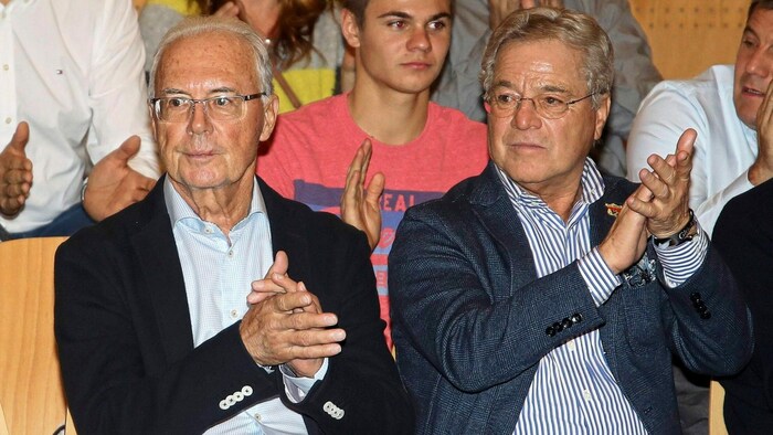 Franz Beckenbauer mit seinem langjährigen Freund Karl Reyer.