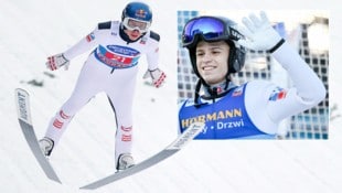 Daniel Tschofenig (li.) muss für die anstehende Polen-Tour seinen Weltcup-Platz an den 17-jährigen Stephan Embacher (re.) abgeben. (Bild: GEPA pictures)