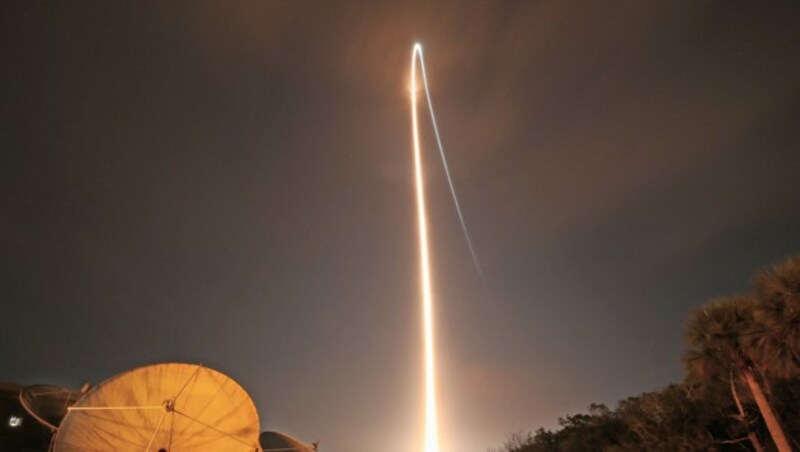 Die Rakete vom Typ „Vulcan Centaur“ startete vom Weltraumbahnhof Cape Canaveral. (Bild: AFP)