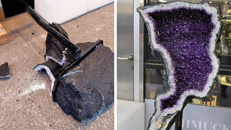 The amethyst was destroyed. (Bild: zVg, Harald Dostal Krone KREATIV,)