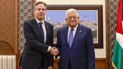 US-Chefdiplomat Antony Blinken traf sich mit Palästinenserpräsident Mahmud Abbas. (Bild: AFP)
