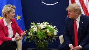 Von der Leyen und Trump auf dem Weltwirtschaftsforum in Davos (Archivbild).
