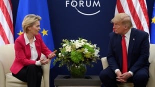 Von der Leyen und Trump auf dem Weltwirtschaftsforum in Davos (Archivbild).