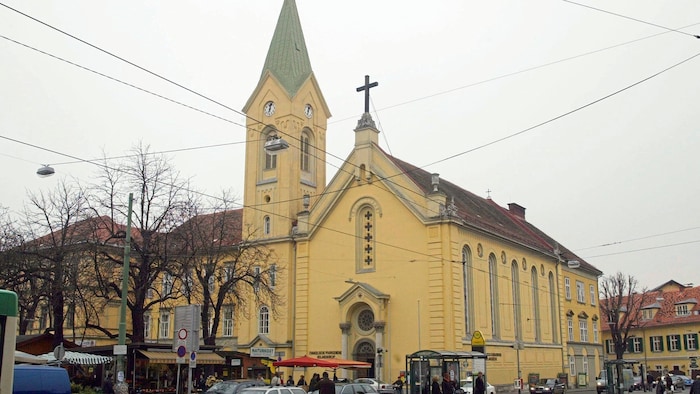 Die Grazer Heilandskirche, Hauptkirche der evangelischen Gemeinde in der Steiermark.
