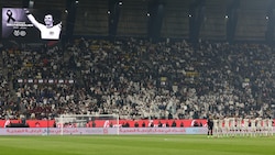 Während der Trauerminute für Franz Beckenbauer gab es viele Pfiffe im Stadion von Riad. (Bild: AFP or licensors)