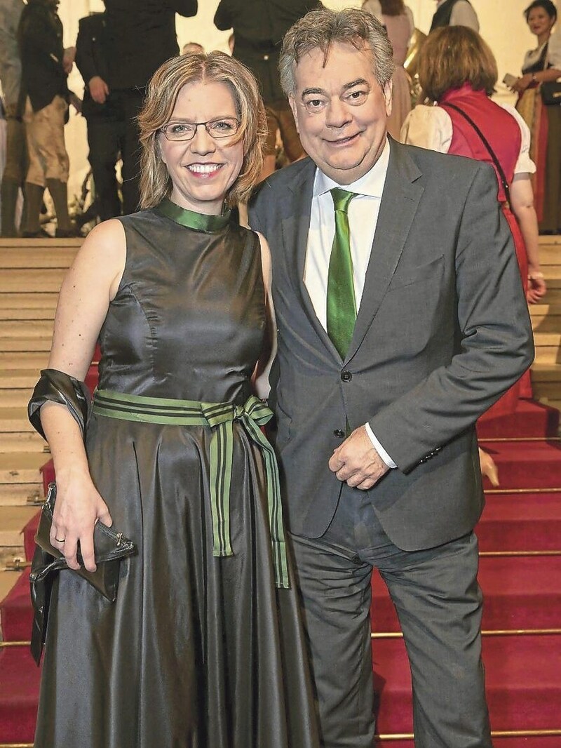 Vizekanzler Kogler und Leonore Gewessler beim Steirerball 2020. (Bild: Starpix/ Alexander TUMA)