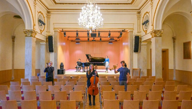 Der Mozartsaal erstrahlt im neuen Glanz. (Bild: EVELYN HRONEK)