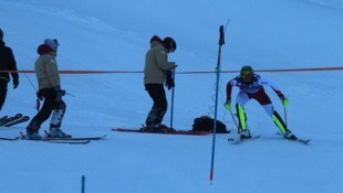 In St. Anton am Arlberg startete Moritz Zudrell erstmals mit Österreichs besten Slalom-Herren ins Training. (Bild: Peter Weihs/Kronenzeitung)