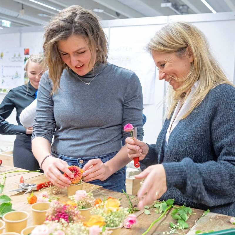 Blumen brauchen gefühlvolle Finger und Kreativität. (Bild: Christian Forcher)