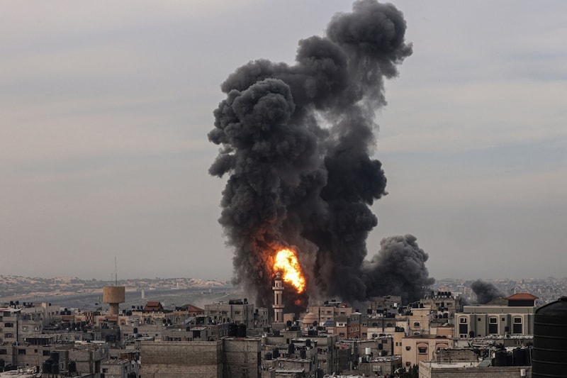 Seit dem Hamas-Anschlag wird der Gazastreifen gnadenlos bombardiert. (Bild: AFP)