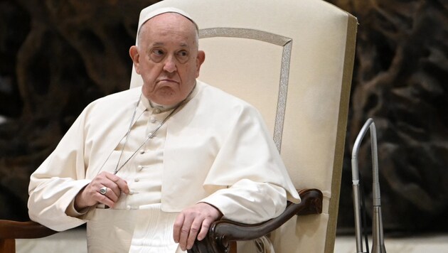 Papst Franziskus bei einer Audienz am 10. Jänner (Bild: AFP)