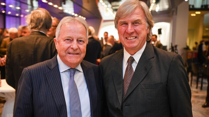 Ex-ÖFB-Boss Leo Windtner (li.) und Fürst Georg Starhemberg blieben alkoholfrei