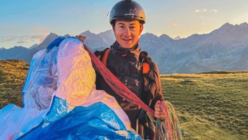 Christof Hochenwarter hat vor einem Jahr das Paragleiten für sich entdeckt. (Bild: Hannes Wallner)