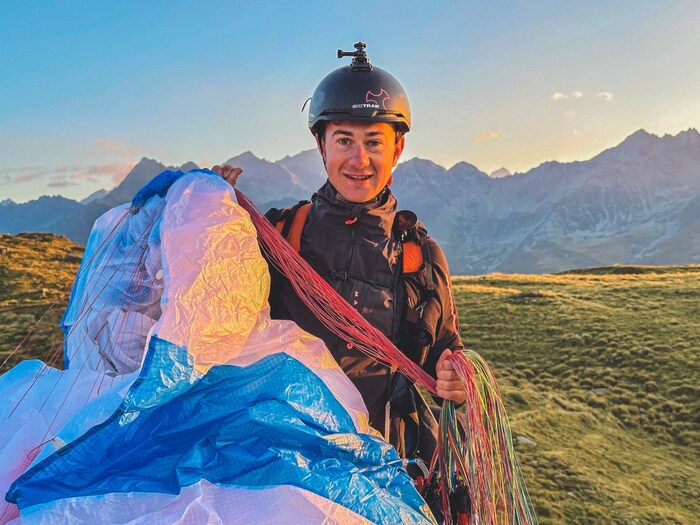 Christof Hochenwarter hat vor einem Jahr das Paragleiten für sich entdeckt.