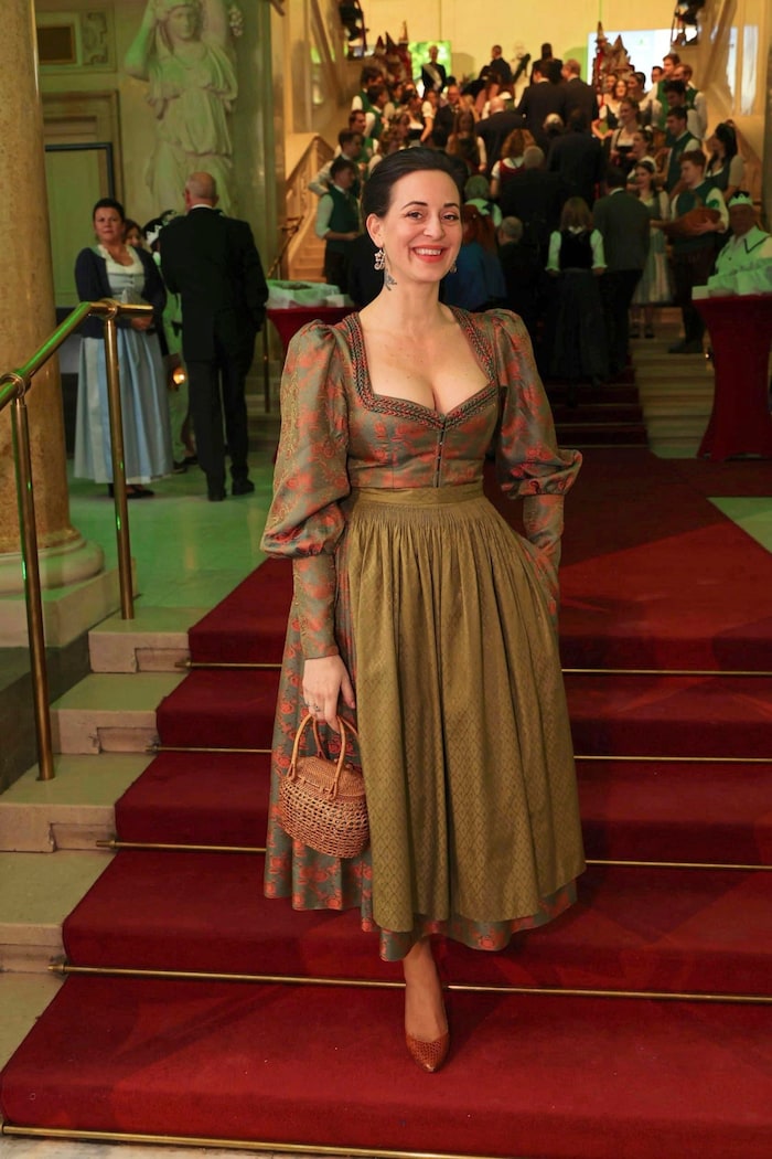Auch Designerin Lena Hoschek ließ sich diese Sause nicht entgehen.