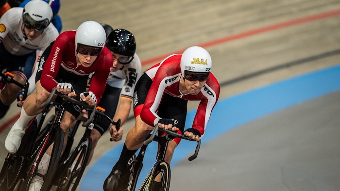 Tim Wafler (right) hits the gas in Paris.