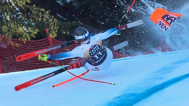 Kilde had a brutal crash in the downhill in Wengen in January and was seriously injured. (Bild: Christof Birbaumer / Kronen Zeitung)