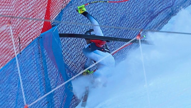 Aleksandar Aamodt Kilde stürtzte in Wengen schwer. (Bild: Christof Birbaumer / Kronen Zeitung)