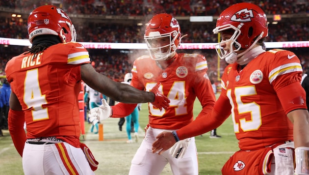 Die Kansas City Chiefs hielten der Kälte stand. (Bild: AFP/GETTY IMAGES/JAMIE SQUIRE )