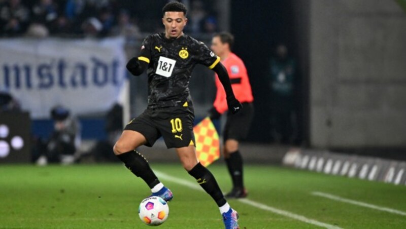 Jadon Sancho ist zurück in Dortmund. (Bild: APA/AFP/Kirill KUDRYAVTSEV, Photoshop)