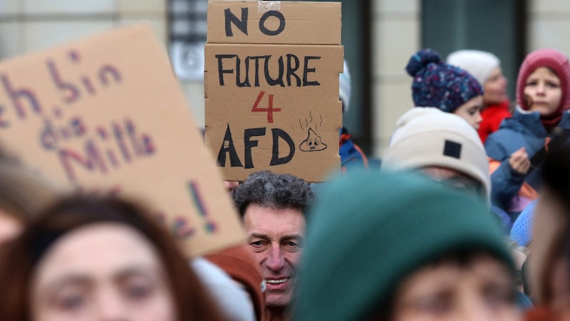 Protest gegen die AfD in Berlin (Archivbild) (Bild: AFP)