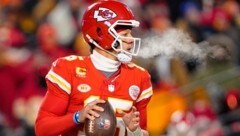 Patrick Mahomes hatte es frostig (Bild: USA TODAY Sports)