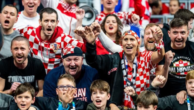 Auf den Rängen waren vor allem kroatische Fans. (Bild: GEPA pictures)