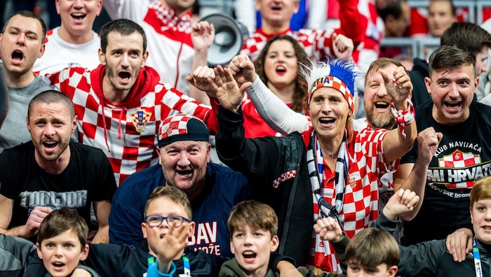 Auf den Rängen waren vor allem kroatische Fans.