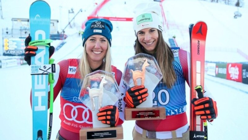 Conny Hütter und Mirjam Puchner überzeugten in Zauchensee auf ganzer Linie. (Bild: Andreas Tröster)