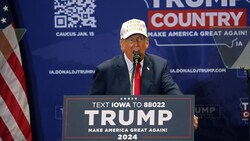 Donald Trump am 14. Jänner in Indianola in Iowa (Bild: Scott Olson/Getty Images/AFP )