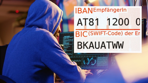Ein gefinkelter Betrug mit gefälschten IBANs wird am Dienstag im LG Wien verhandelt. (Symbolbild) (Bild: stock.adobe.com, Krone KREATIV)