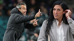 Jennifer Hermoso bringt ihren ehemaligen Trainer Jorge Vilda in Bedrängnis. (Bild: APA/AFP/Pierre-Philippe MARCOU/Michael Bradley)