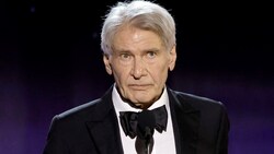 Ein sichtlich bewegter Harrison Ford rührte mit seiner Rede bei den Critics Choice Awards seine Ehefrau Calista Flockhart zu Tränen. (Bild: APA/Getty Images via AFP/GETTY IMAGES/KEVIN WINTER)