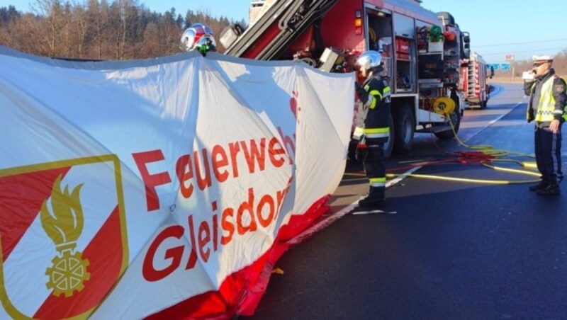 Die Feuerwehren Gleisdorf und Hofstätten waren im Einsatz. (Bild: FF Gleisdorf)