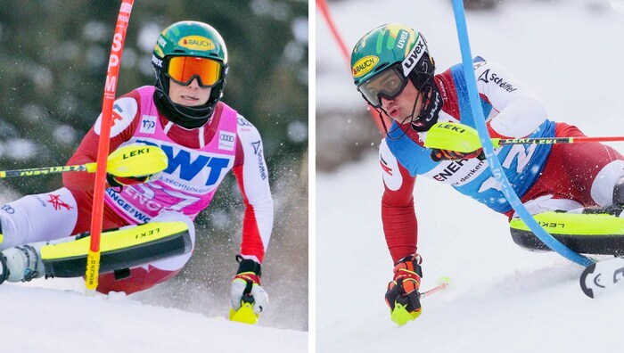 Für Moritz Zudrell (l.)endete das Finale in Norwegen schmerzlich, für Jakob Greber (r.) enttäuschend.