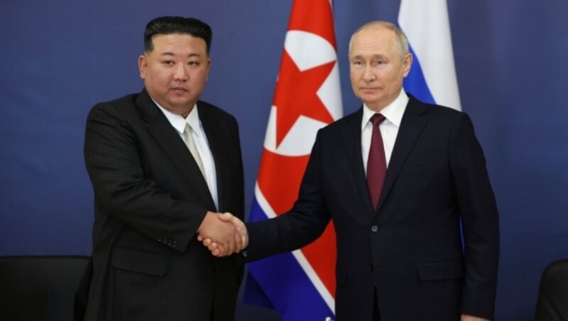 Putin empfing Kim Jong Un vergangenen September in Russland, bald könnte der Gegenbesuch erfolgen. (Bild: ASSOCIATED PRESS)