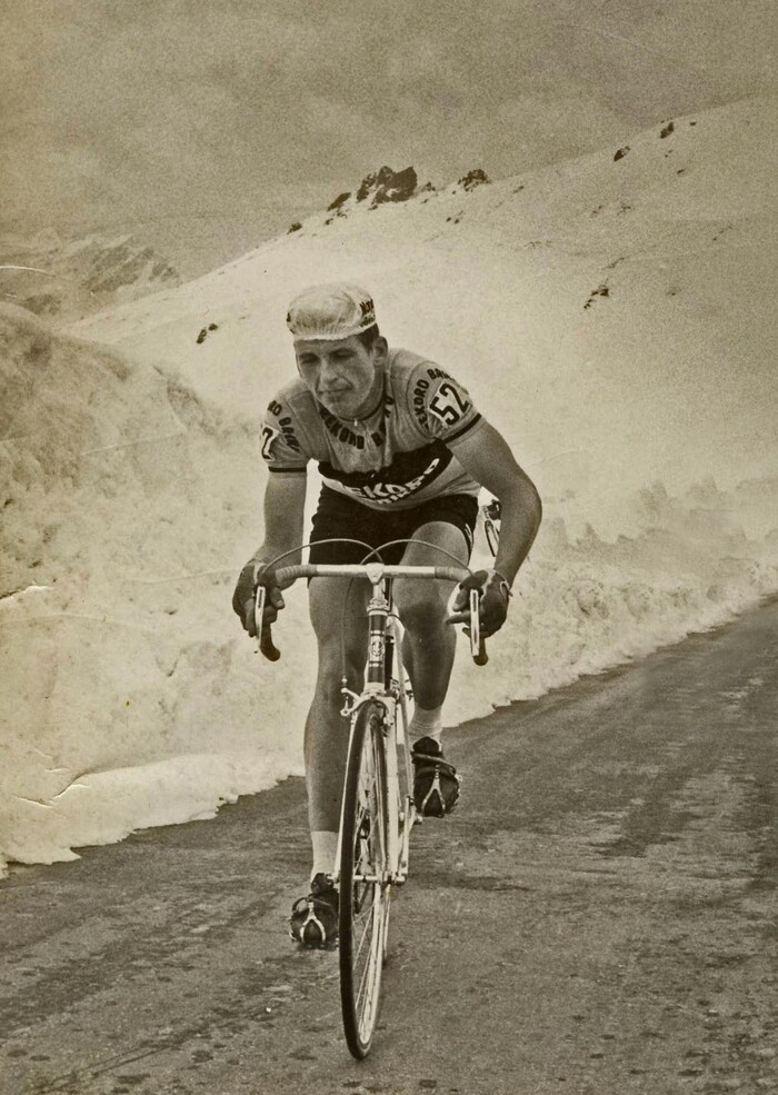 Swoboda bei der österreichischen Radrundfahrt am Großglockner.