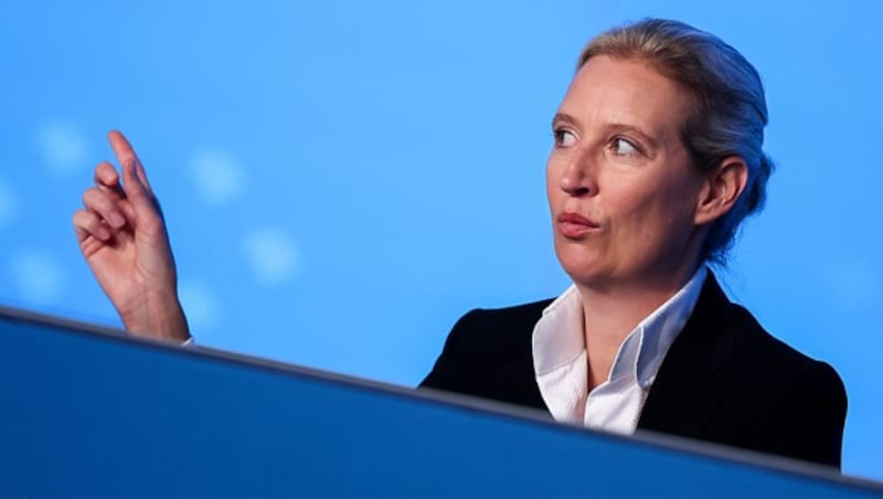 AfD-Chefin Alice Weidel beendete die Zusammenarbeit mit ihrem Referenten. (Bild: APA/afp/Ronny HARTMANN)