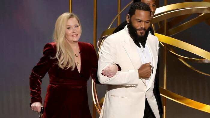 Christina Applegate at the Emmy Awards in January 2024