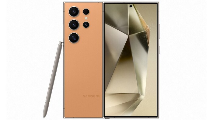 Das Galaxy S24 Ultra ist etwas eckiger als seine Schwestermodelle geraten.