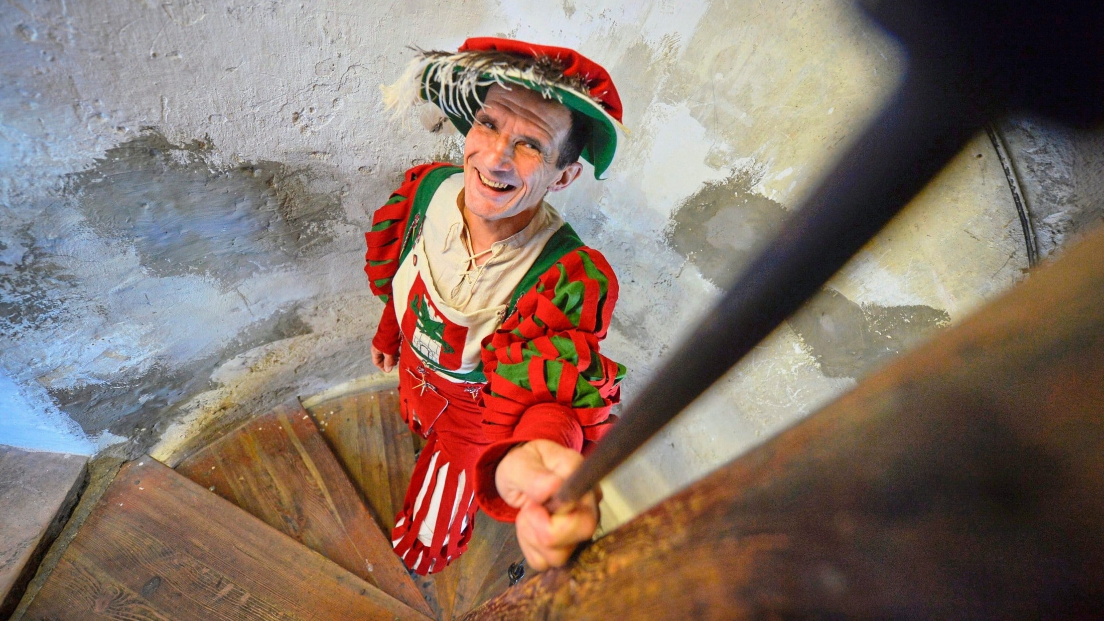 Auf 45 Meter Höhe befindet sich im Turm die Wohnung, zu der Horst Ragusch jahrelang ging