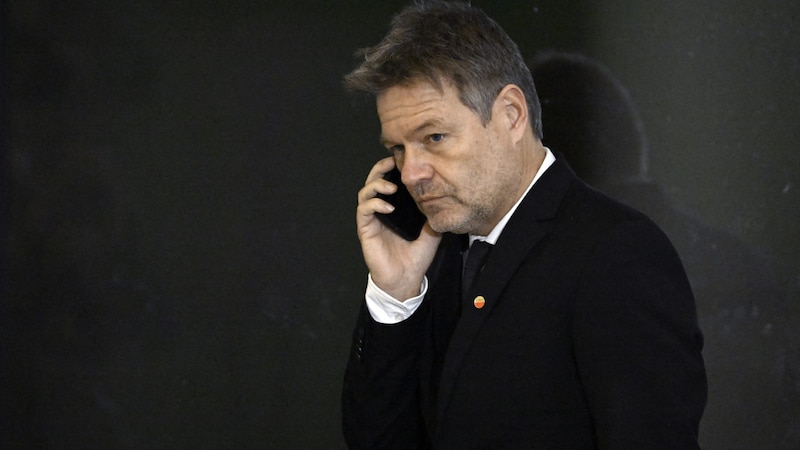 "Breaking a taboo": Green Party leader Habeck takes Merz to task. (Bild: AFP)