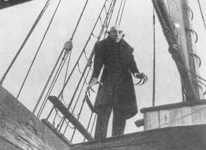 Max Schreck als Vampir im Film 1922