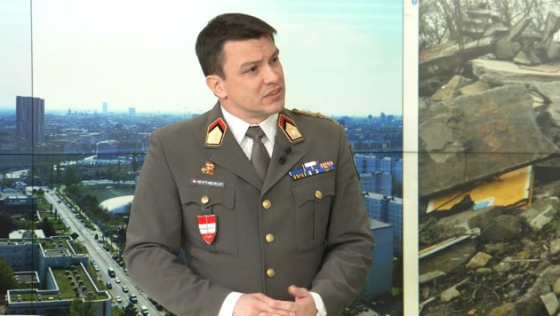 Major Albin Rentenberger, Ukraine-Experte beim Österreichischen Bundesheer (Bild: krone.tv)