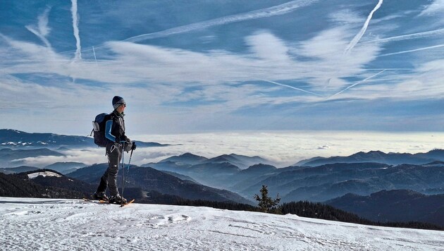 Ruhig und aussichtsreich ist es auf dem baumfreien und weitläufigen Bergrücken der Gleinalpe. (Bild: Weges)