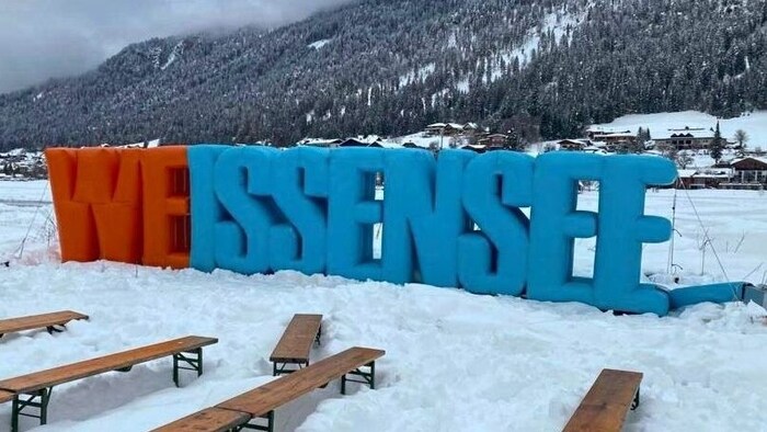 Lake Weissensee is an ice-skating paradise.